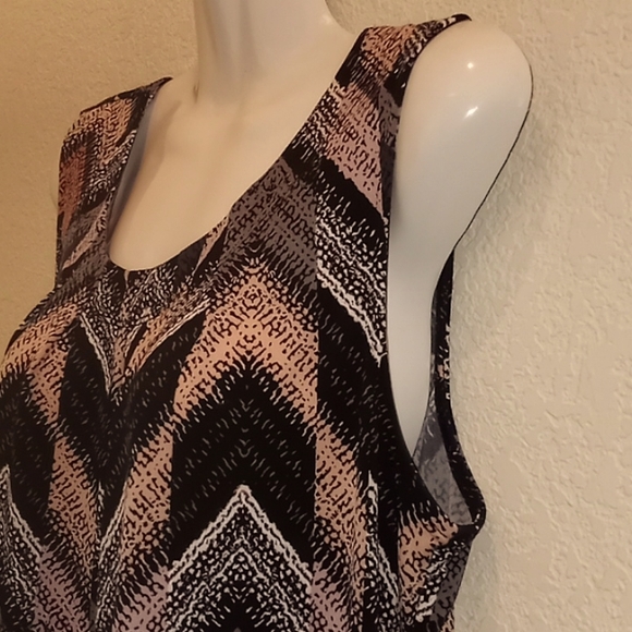 Jones Studio Separates Sleeveless Printed Shell Blouse-#0121 - Picture 4 of 12